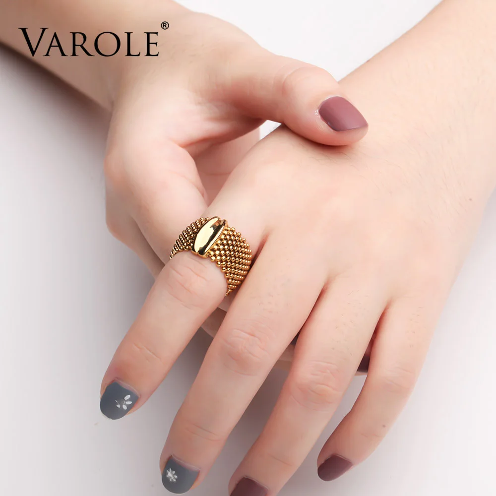 Beads Rings For Women Gold Color Elegant Ring Friends Gifts Fashion Jewelry Anillos Mujer 3 Beads Rings For Women Gold Color Elegant Ring Friends Gifts Fashion Jewelry Anillos Mujer - Image 2